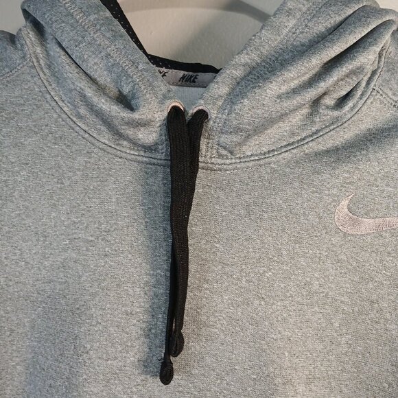 NIKE THERMA-FIT GRAY HOODIE, MENS, SIZE MEDIUM, LIKE NEW - Picture 7 of 8